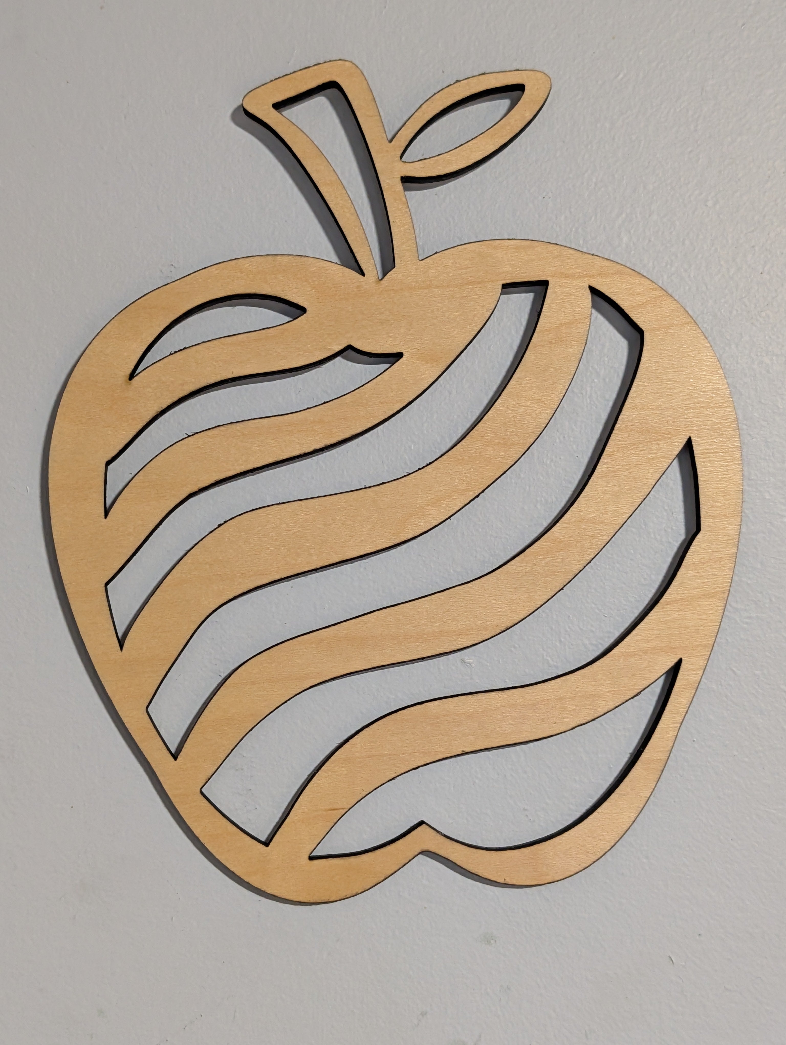 Wooden Apple Decoration